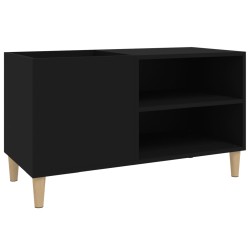 vidaXL Mueble para discos madera contrachapada negro 84,5x38x48 cm