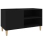 vidaXL Mueble para discos madera contrachapada negro 84,5x38x48 cm