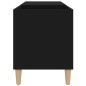 vidaXL Mueble para discos madera contrachapada negro 84,5x38x48 cm