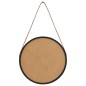 vidaXL Espejo de pared con correa negro 40 cm vidaXL Espejo de pared con correa negro 40 cm