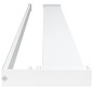 vidaXL Mampara ducha con estante vidrio ESG y aluminio blanco 100x195cm vidaXL Mampara ducha con estante vidrio ESG y aluminio blanco 100x195cm
