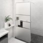 vidaXL Mampara ducha con estante vidrio ESG y aluminio cromo 80x195 cm vidaXL Mampara ducha con estante vidrio ESG y aluminio cromo 80x195 cm