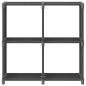 vidaXL Estantería de 4 cubos de tela gris 69x30x72,5 cm