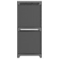 vidaXL Estantería de 4 cubos de tela gris 69x30x72,5 cm