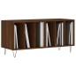 vidaXL Mueble discos madera contrachapada roble marrón 100x38x48 cm
