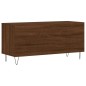 vidaXL Mueble discos madera contrachapada roble marrón 100x38x48 cm