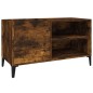 vidaXL Mueble discos madera contrachapada roble ahumado 84,5x38x48 cm vidaXL Mueble discos madera contrachapada roble ahumado 84,5x38x48 cm