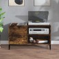 vidaXL Mueble discos madera contrachapada roble ahumado 84,5x38x48 cm vidaXL Mueble discos madera contrachapada roble ahumado 84,5x38x48 cm