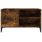 vidaXL Mueble discos madera contrachapada roble ahumado 84,5x38x48 cm vidaXL Mueble discos madera contrachapada roble ahumado 84,5x38x48 cm