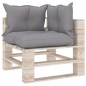vidaXL Muebles de jardín de palets 4 pzas con cojines madera de pino vidaXL Muebles de jardín de palets 4 pzas con cojines madera de pino
