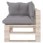 vidaXL Muebles de jardín de palets 4 pzas con cojines madera de pino vidaXL Muebles de jardín de palets 4 pzas con cojines madera de pino
