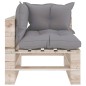 vidaXL Muebles de jardín de palets 4 pzas con cojines madera de pino vidaXL Muebles de jardín de palets 4 pzas con cojines madera de pino