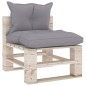 vidaXL Muebles de jardín de palets 4 pzas con cojines madera de pino vidaXL Muebles de jardín de palets 4 pzas con cojines madera de pino