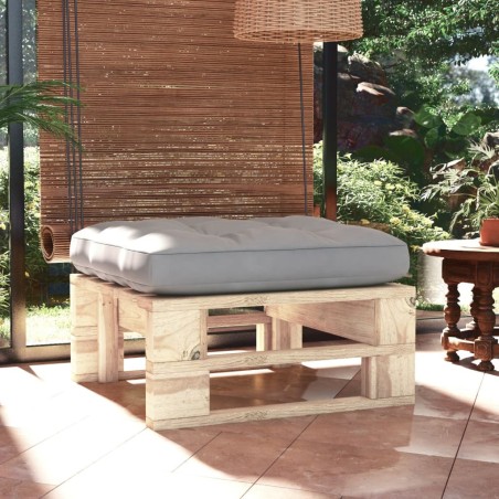 vidaXL Otomana de jardín de palets madera de pino impregnada