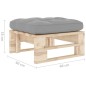 vidaXL Otomana de jardín de palets madera de pino impregnada vidaXL Otomana de jardín de palets madera de pino impregnada