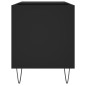 vidaXL Mueble de discos madera de ingeniería negro 85x38x48 cm vidaXL Mueble de discos madera de ingeniería negro 85x38x48 cm