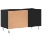 vidaXL Mueble de discos madera de ingeniería negro 85x38x48 cm vidaXL Mueble de discos madera de ingeniería negro 85x38x48 cm