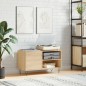 vidaXL Mueble de discos madera de ingeniería roble Sonoma 85x38x48 cm vidaXL Mueble de discos madera de ingeniería roble Sonoma 85x38x48 cm