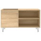vidaXL Mueble de discos madera de ingeniería roble Sonoma 85x38x48 cm vidaXL Mueble de discos madera de ingeniería roble Sonoma 85x38x48 cm