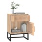 vidaXL Mesita de noche hierro y madera contrachapada 40x30x55,5 cm vidaXL Mesita de noche hierro y madera contrachapada 40x30x55,5 cm