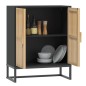 vidaXL Aparador de madera contrachapada negro 60x30x75 cm vidaXL Aparador de madera contrachapada negro 60x30x75 cm