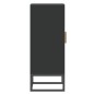 vidaXL Aparador de madera contrachapada negro 60x30x75 cm vidaXL Aparador de madera contrachapada negro 60x30x75 cm