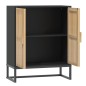 vidaXL Aparador de madera contrachapada negro 60x30x75 cm vidaXL Aparador de madera contrachapada negro 60x30x75 cm