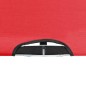 vidaXL Tumbona doble plegable acero roja