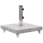 vidaXL Base de sombrilla cuadrada de granito gris 30 kg vidaXL Base de sombrilla cuadrada de granito gris 30 kg