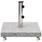 vidaXL Base de sombrilla cuadrada de granito gris 30 kg vidaXL Base de sombrilla cuadrada de granito gris 30 kg