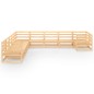 vidaXL Juego de muebles de jardín 10 piezas madera maciza de pino vidaXL Juego de muebles de jardín 10 piezas madera maciza de pino