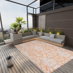 vidaXL Alfombra de exterior PP amarillo 140x200 cm