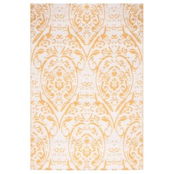vidaXL Alfombra de exterior PP amarillo 140x200 cm