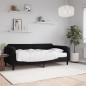 vidaXL Sofá cama con colchón terciopelo negro 90x190 cm vidaXL Sofá cama con colchón terciopelo negro 90x190 cm