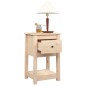 vidaXL Mesita de noche madera maciza de pino 40x35x61,5 cm vidaXL Mesita de noche madera maciza de pino 40x35x61,5 cm