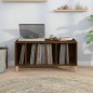vidaXL Mueble discos madera contrachapada roble marrón 100x38x48 cm vidaXL Mueble discos madera contrachapada roble marrón 100x38x48 cm