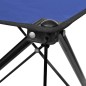 Mesa azúl plegable para camping Mesa azúl plegable para camping