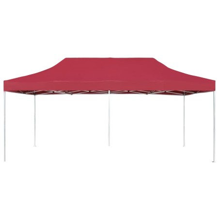 vidaXL Carpa plegable profesional de aluminio rojo vino tinto 6x3m