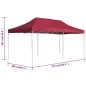 vidaXL Carpa plegable profesional de aluminio rojo vino tinto 6x3m vidaXL Carpa plegable profesional de aluminio rojo vino tinto 6x3m