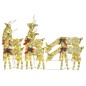 vidaXL Renos de Navidad 6 piezas de malla blanca cálida dorada vidaXL Renos de Navidad 6 piezas de malla blanca cálida dorada