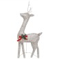 vidaXL Renos de Navidad 6 piezas de malla blanca cálida dorada vidaXL Renos de Navidad 6 piezas de malla blanca cálida dorada
