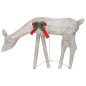 vidaXL Renos de Navidad 6 piezas de malla blanca cálida dorada vidaXL Renos de Navidad 6 piezas de malla blanca cálida dorada