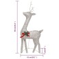 vidaXL Renos de Navidad 6 piezas de malla blanca cálida dorada vidaXL Renos de Navidad 6 piezas de malla blanca cálida dorada