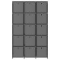 vidaXL Estantería de 15 cubos con cajas de tela gris 103x30x175,5 cm vidaXL Estantería de 15 cubos con cajas de tela gris 103x30x175,5 cm