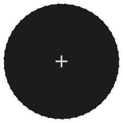 vidaXL Lona de salto para cama elástica redonda tela negro 3,05 m