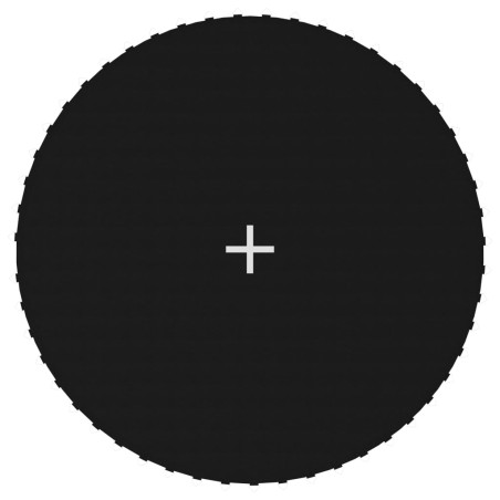 vidaXL Lona de salto para cama elástica redonda tela negro 3,05 m