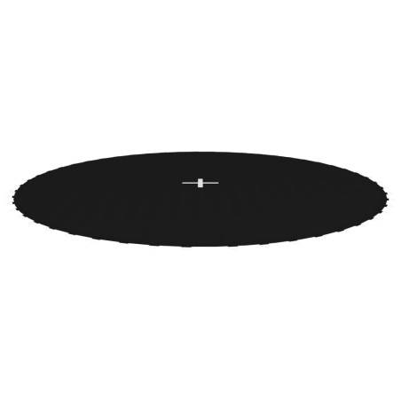 vidaXL Lona de salto para cama elástica redonda tela negro 3,05 m