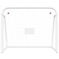 vidaXL Portería fútbol con red acero y poliéster blanco 214x75x152 cm vidaXL Portería fútbol con red acero y poliéster blanco 214x75x152 cm