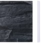 vidaXL Paneles de privacidad 4 uds PVC gris 35x0,19 m