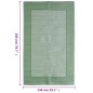 vidaXL Alfombra de exterior PP verde 140x200 cm vidaXL Alfombra de exterior PP verde 140x200 cm